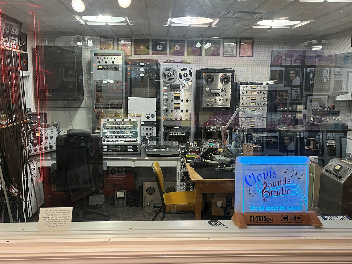 Control Room of the Clovis Sounds Studio, September, 2022