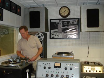 Jay Fisher in Museum control room display, 2008