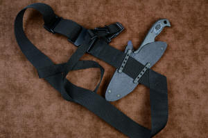 Sternum Harness on tactical, counterterrorism knife