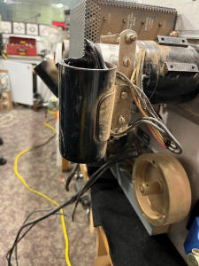 Tape transport motor capacitor melted and dirt
