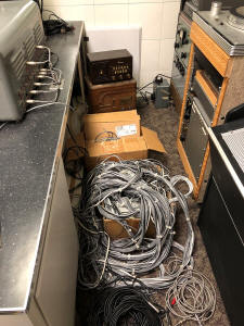 Beginnings of the Control room, cables on floor