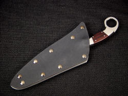 USMC "Bulldog" sheathed view. Sheath allows quick extraction for reverse grip