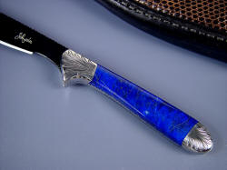 "Clarau" obverse side handle detail. Lapis Lazulii is a highly prized gemstone