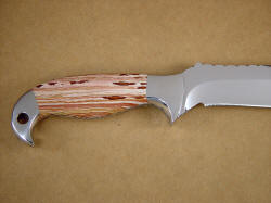 "Kapteyn" reverse side knife handle detail. 