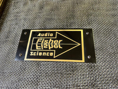 Fisher Audio Science Grill plate in engraved brass