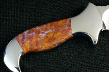 Rooster Tail Agate is extremely hard, tough and durable