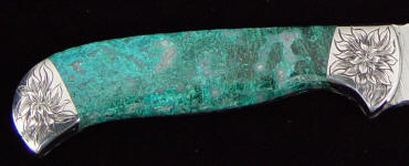 Chrysocolla may have translucent areas, with green malachite