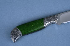 California Nephrite Jade gemstone is very tough, bright green, and takes a fine polish