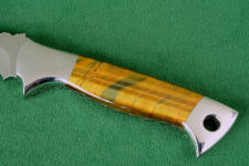 Tiger Eye Quartz Gemstone knife handle