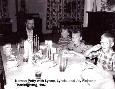 Norman Petty and Fisher Kids, Lynne, Lynda, Jay, Thanksgiving 1967