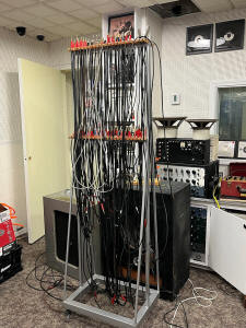 Cable rack finished and loaded in Control Room