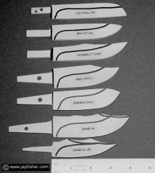 Hidden Tang Knife Patterns, Sailing Knives, Deer Knives, Field Dressing, Utility, Working Knife Patterns, fine custom handmade knives
