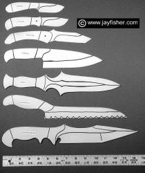 Knives, knife patterns, custom, handmade, dagger, bread, chef's knives, working, folding, utility