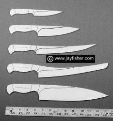 Chef's knives, paring knife, fruit and utility, boning and fillet knives, bread Knife, chef's knife