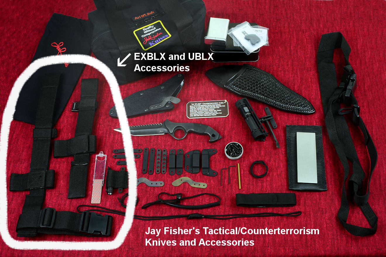 Accessories for Jay Fisher Tactical, Counterterrorism, Combat Knives, belt loop extenders