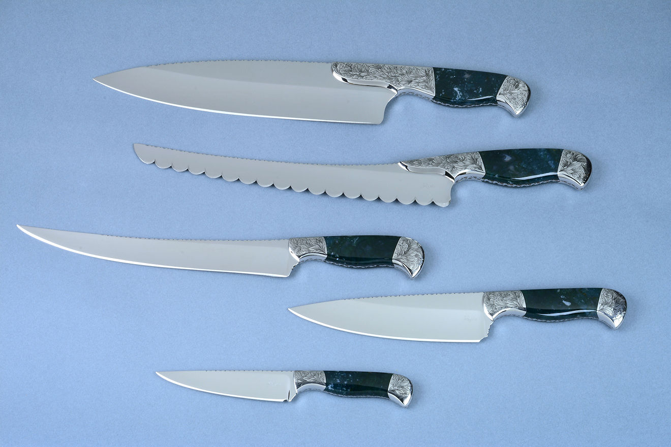 Hand Forged Damascus Chef Set, Handmade Kitchen knife, Damas - Inspire  Uplift