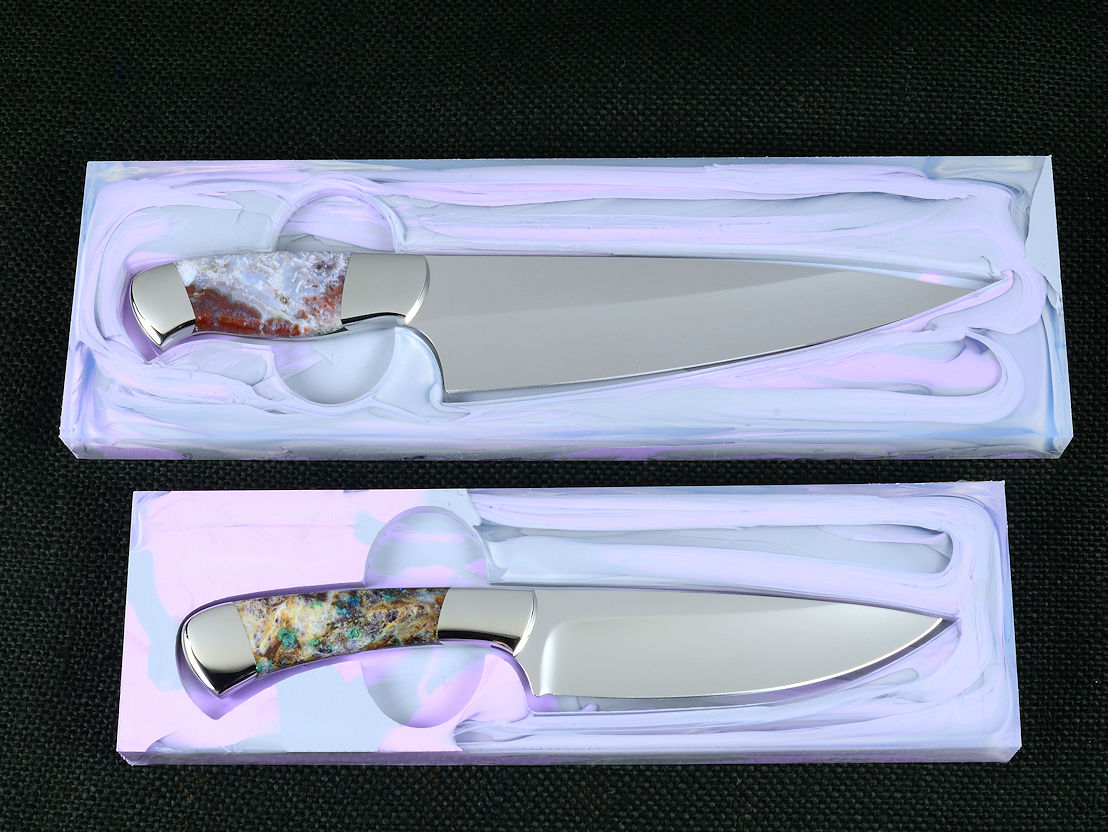 Made In Cookware - 8 Chef Knife - Full Tang With Harbour Blue Handle 