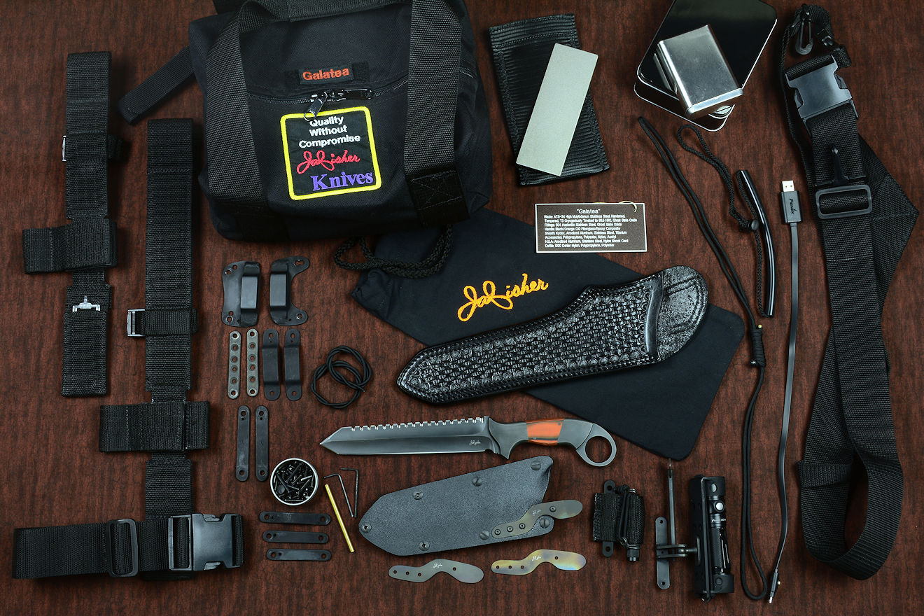 Full Combat, Tactical, Counterterrorism knife kit with accessory package by Jay Fisher