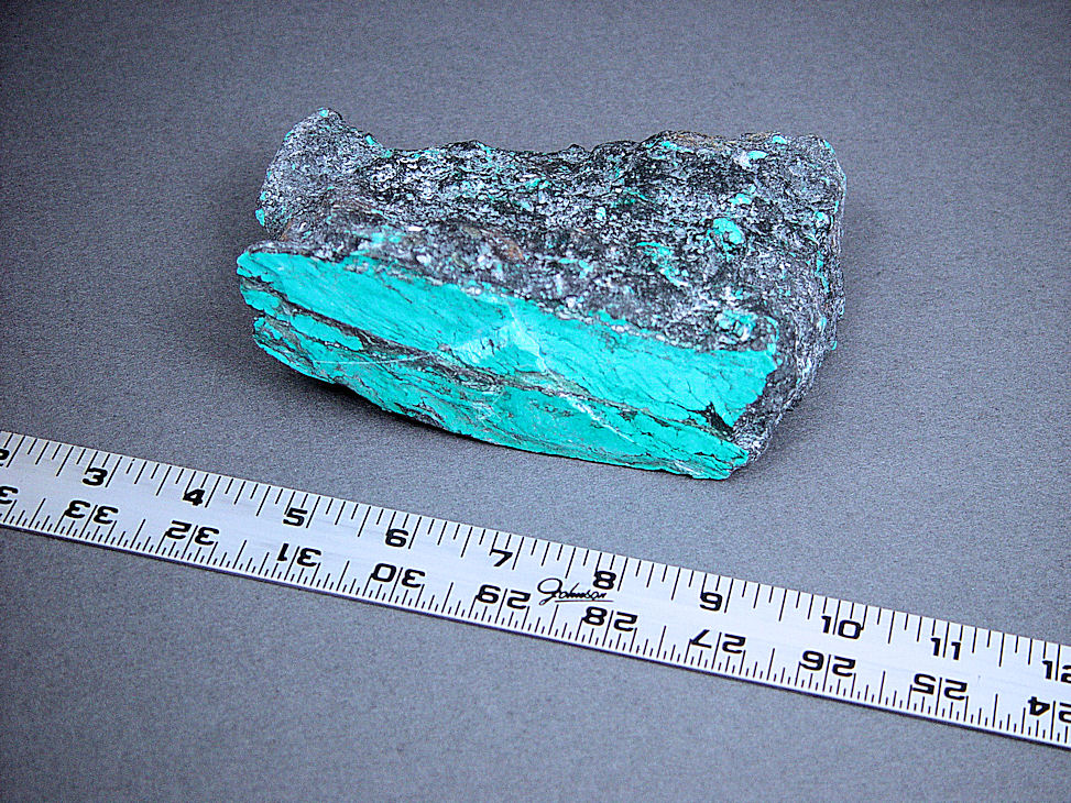 Turquoise rough from Cananea, Mexico