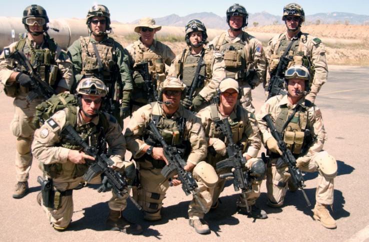 Military Combat and Rescue Professionals at work