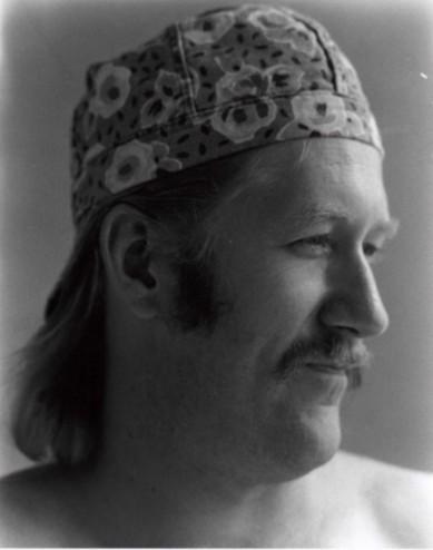 Jay Fisher in the 1980s in welding cap