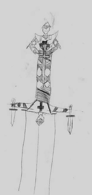 Submitted sword handle drawing.