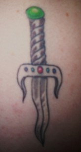 Dagger image in tatoo. Could I get one of these?