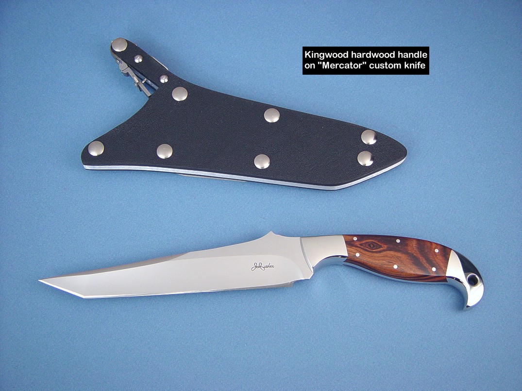 Custom Handmade Leopard Wood Knife 