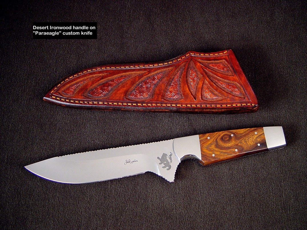 Custom Handmade Leopard Wood Knife 