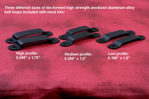 Die formed aluminum belt loops