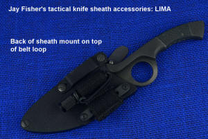 LIMA flashlight holder back mount detail over belt loop