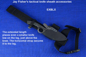 Jay Fisher's tactical knife sheath accessories, extra length belt loop extender