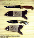 USAF Pararescue Commemorative knives are nickel plated, electroformed gold over nitrate blued steel blades
