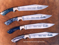 Viet Nam Veteran's knives in etched 440C stainless steel blades. Dedicated to those who fought and died in Viet Nam