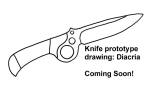 Pattern drawing of Diacria custom knife