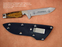 USAF Pararescue commemorative etching on custom knife blade