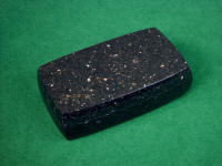 Black Galaxy Granite case for Izar folding knife, closed