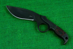 "Kairos" professional counterterrorism tactical knife, obverse side knife detail. 
