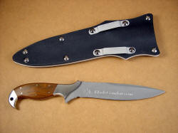 "Kapteyn" professional combat instructor's knife, reverse side view.