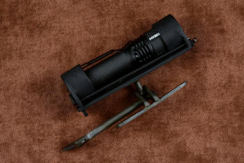 HULA with ACEBEAM TAC AA tactical flashlight