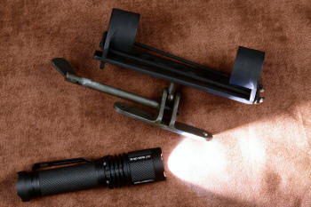 HULA with ACEBEAM TAC AA tactical flashlight