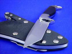 "Last Chance" point detail. Tanto point has two straight edges, and is extremely strong and durable.
