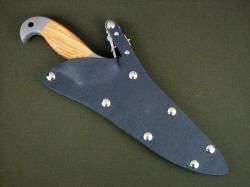 "Macha Navigator" sheathed view. Sheath is positively locking and waterproof, tough and duraable.