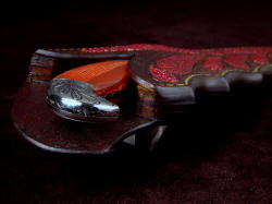 "Mercator" sheath mouth view. The sheath welts are thick and strong; this is a very durable and well-made sheath. 