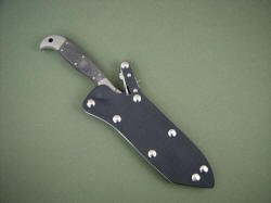 "PJLT" CSAR knife, sheathed view. Sheath is positivly locking and highly corrosion resistant