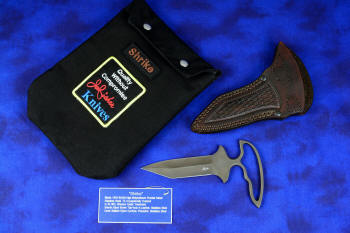 "Shrike" Custom Push/Punch Dagger with sheath and storage