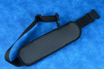 DBAM dive belt accessory mount shown with soft foam neoprene that is worn against the skin; very comfortable