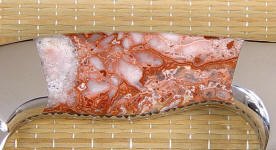 Crazy Lace Agate gemstone knife handle