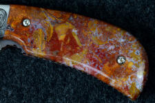 Roostertail Agate from Durango, Mexico, is a hard tough and durable agate with bright colors