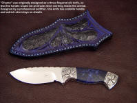 A beautiful Chama with sodalite gemstone handle and hand-engraving on the bolsters